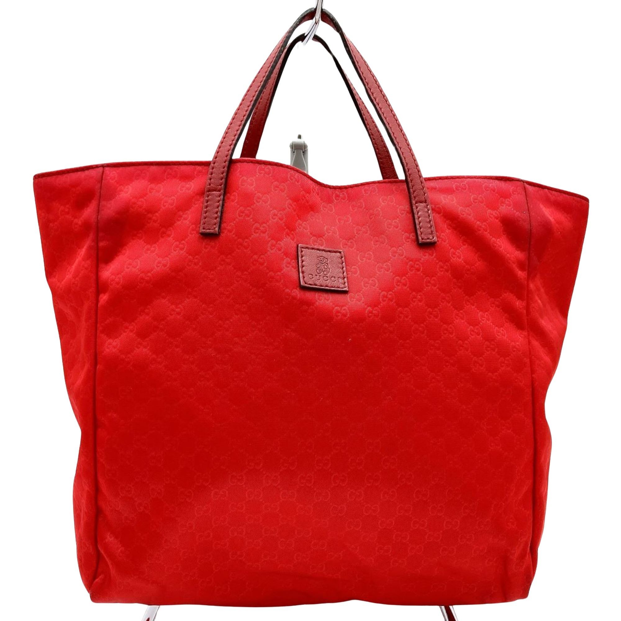 image of Gucci Micro Guccissima Tote in Red, Women's