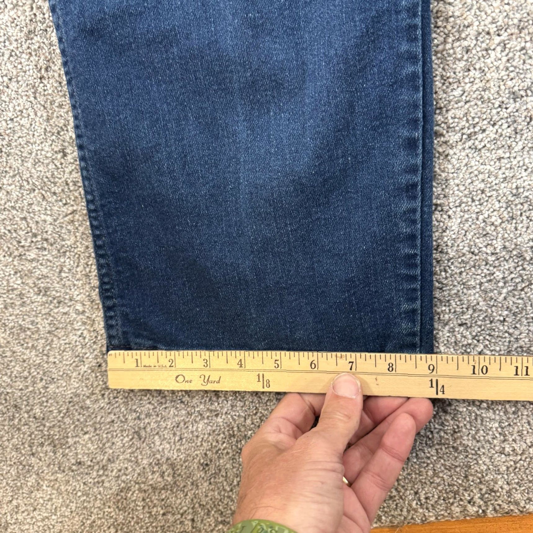 Wrangler VINTAGE Wrangler Jeans 40x26.5 Mens Blue Denim Straight 90s Workwear Pockets Size US 40 / EU 56 - 3 Thumbnail