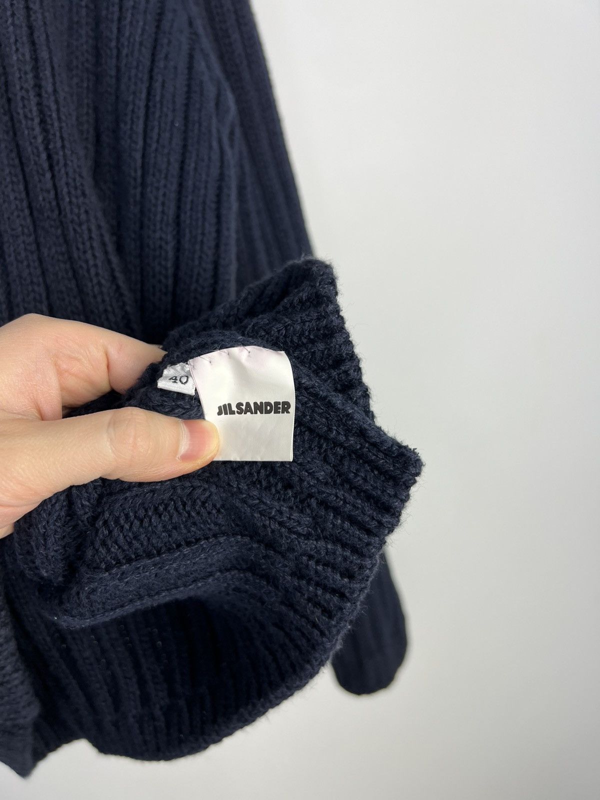 Jil Sander Unique Jil Sander Cardigan. 100% Cotton Sweater. Italy Size L / US 10 / IT 46 - 6 Thumbnail