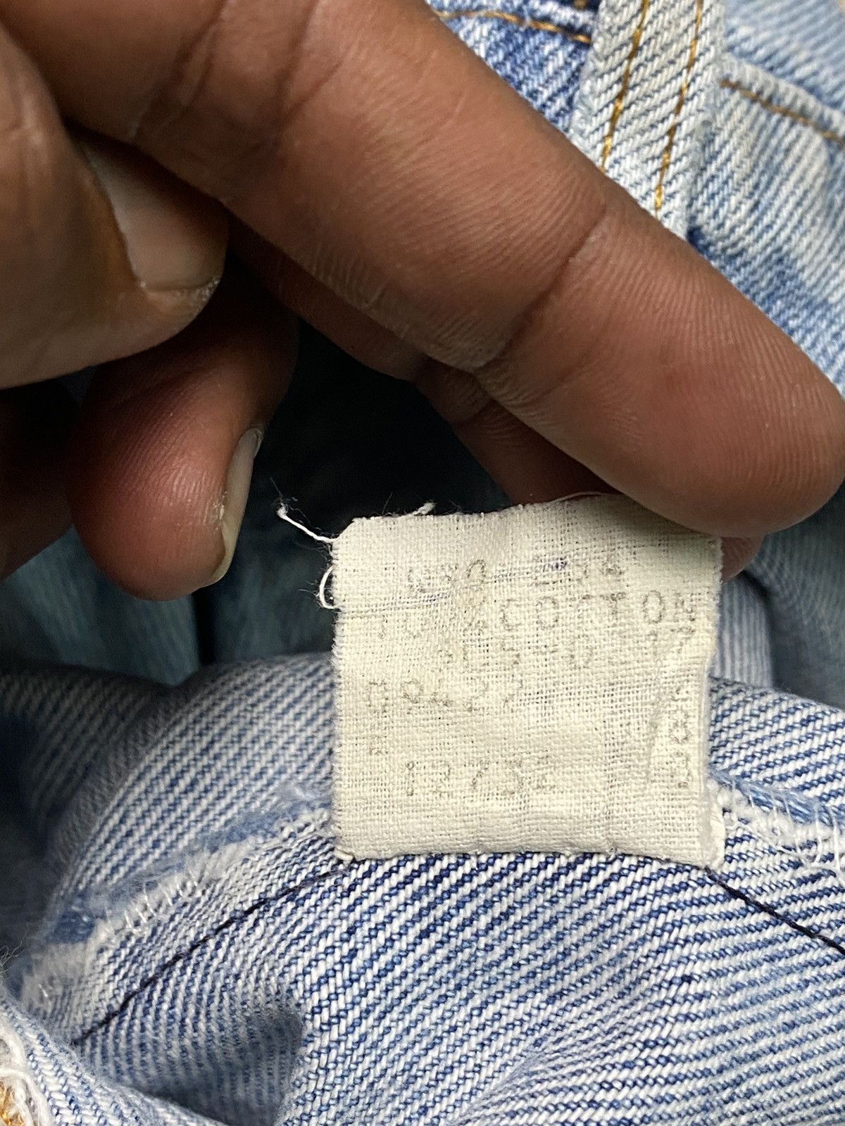 Levi's × Vintage 1980s Levis 505 Slim Straight Zipper Style Washed Blue Jeans Size US 30 / EU 46 - 10 Thumbnail
