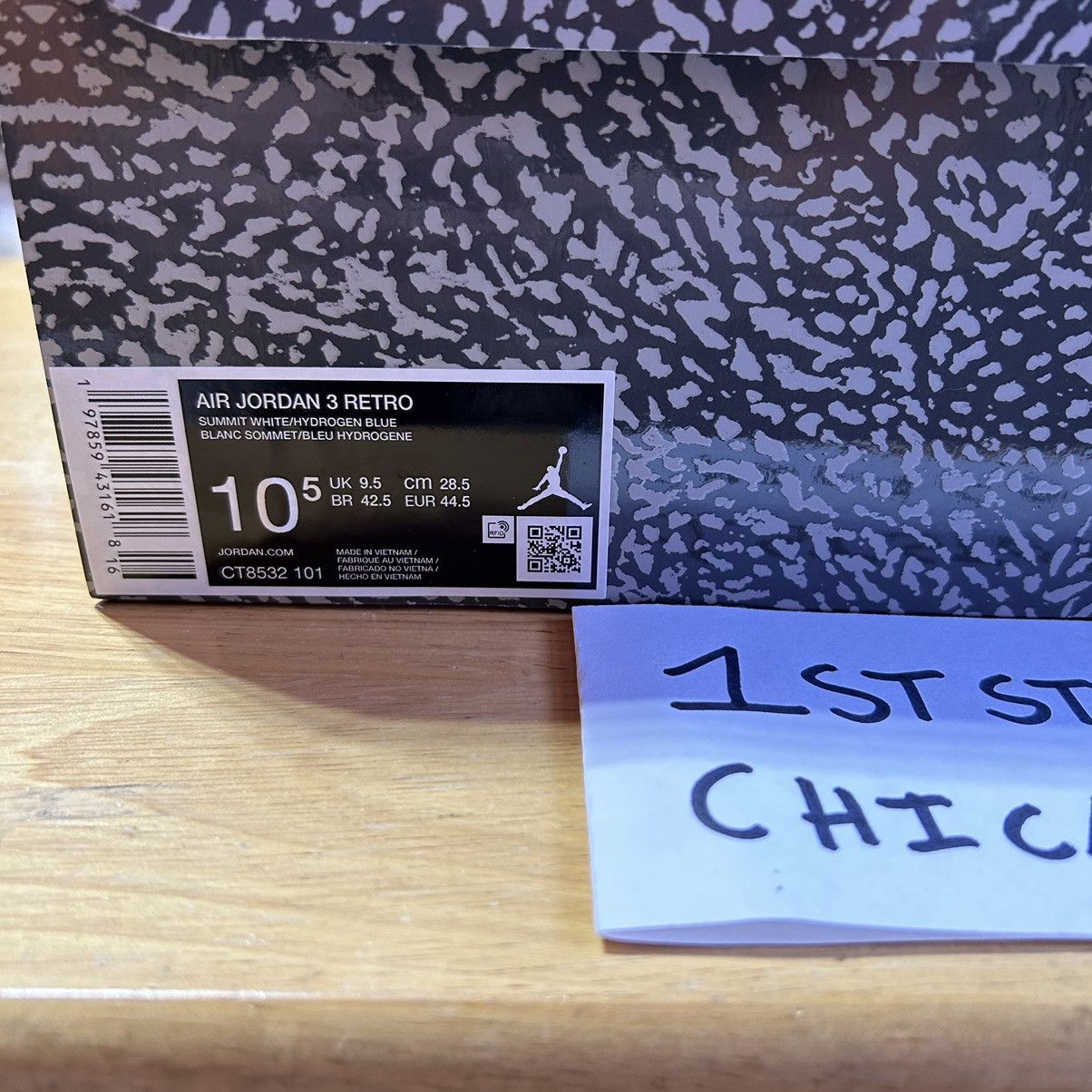 Designer × Jordan Brand × Nike Air Jordan 3 Retro Lucky Shorts CT8532-101 Size 10.5 NEW Size US 10.5 / EU 43-44 - 9 Thumbnail