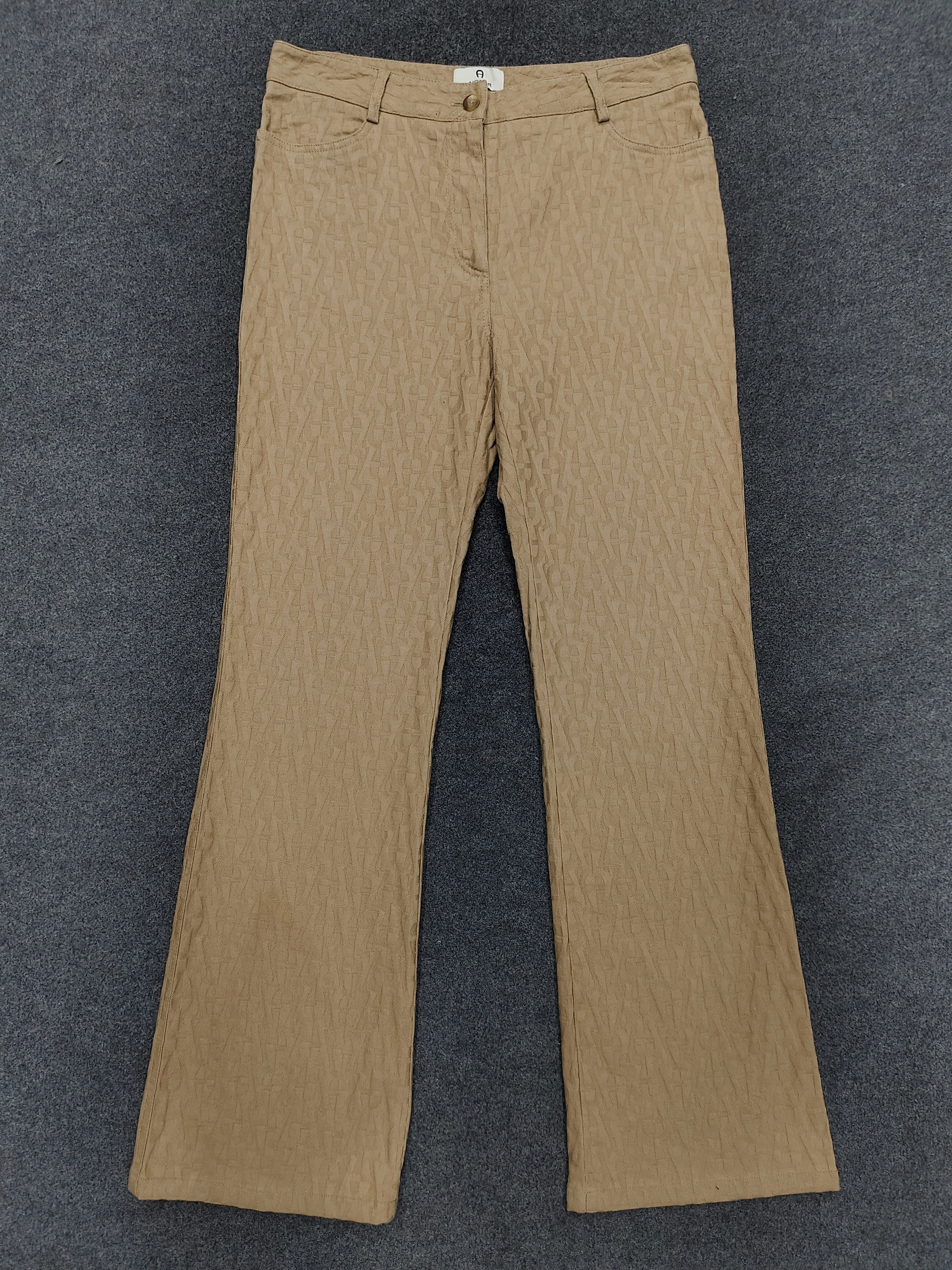 Aigner Aigner - Quiet Luxury Monogram Italian Design Slim Straight Size 28" / US 6 / IT 42 - 1 Thumbnail