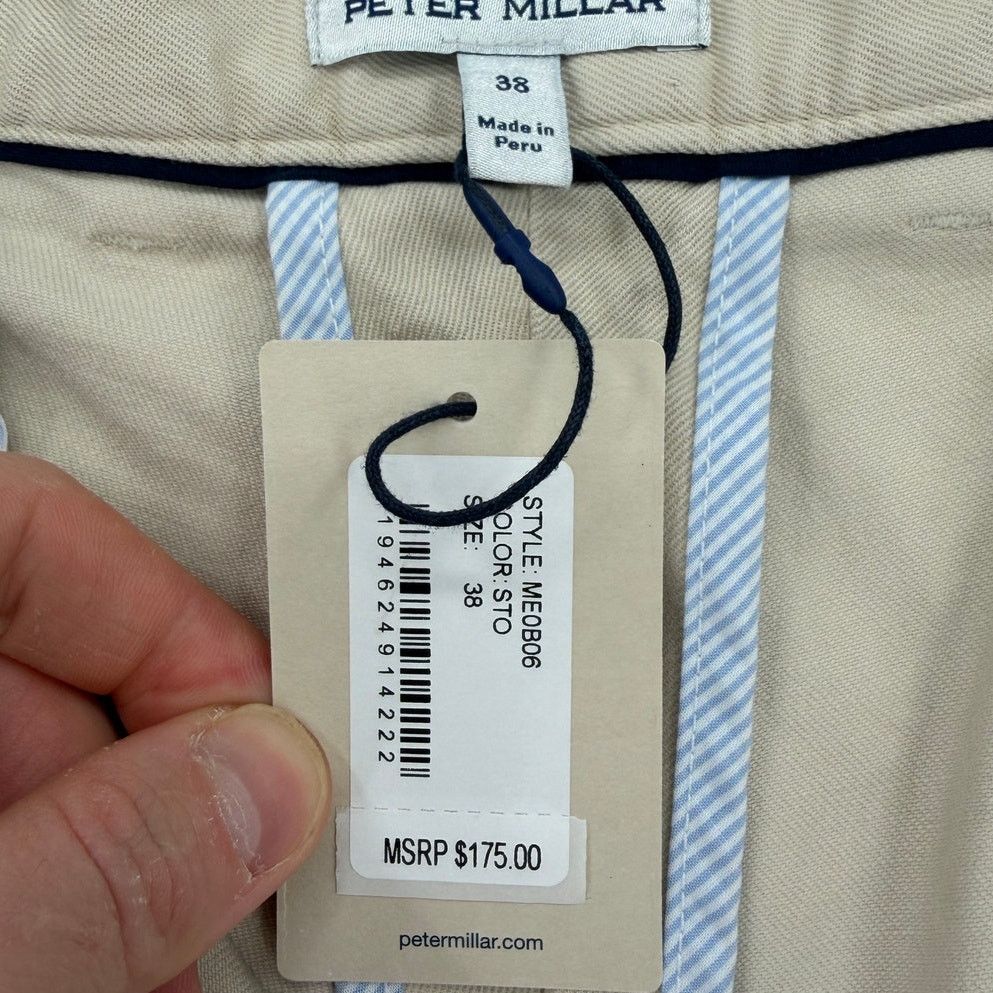 Peter Millar NWT Peter Millar Crown Pilot Twill Flat Front Trousers Size US 38 / EU 54 - 4 Thumbnail