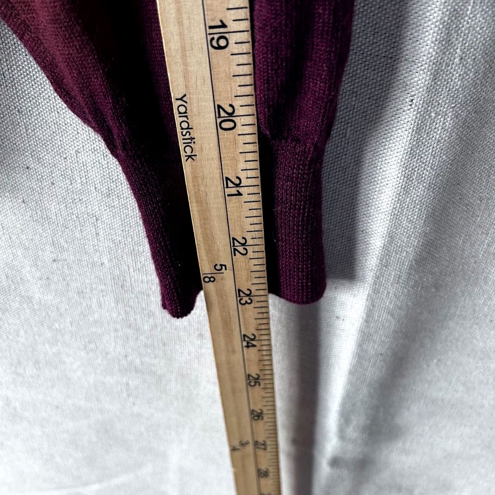 Vintage Cortina Italia Sweater Mens XL Burgundy 100% Merino Wool Mock Neck Pullover Knit Solid Ribbed Cuffs Hem Made in Italy VINTAGE: No Size US XL / EU 56 / 4 - 7 Thumbnail