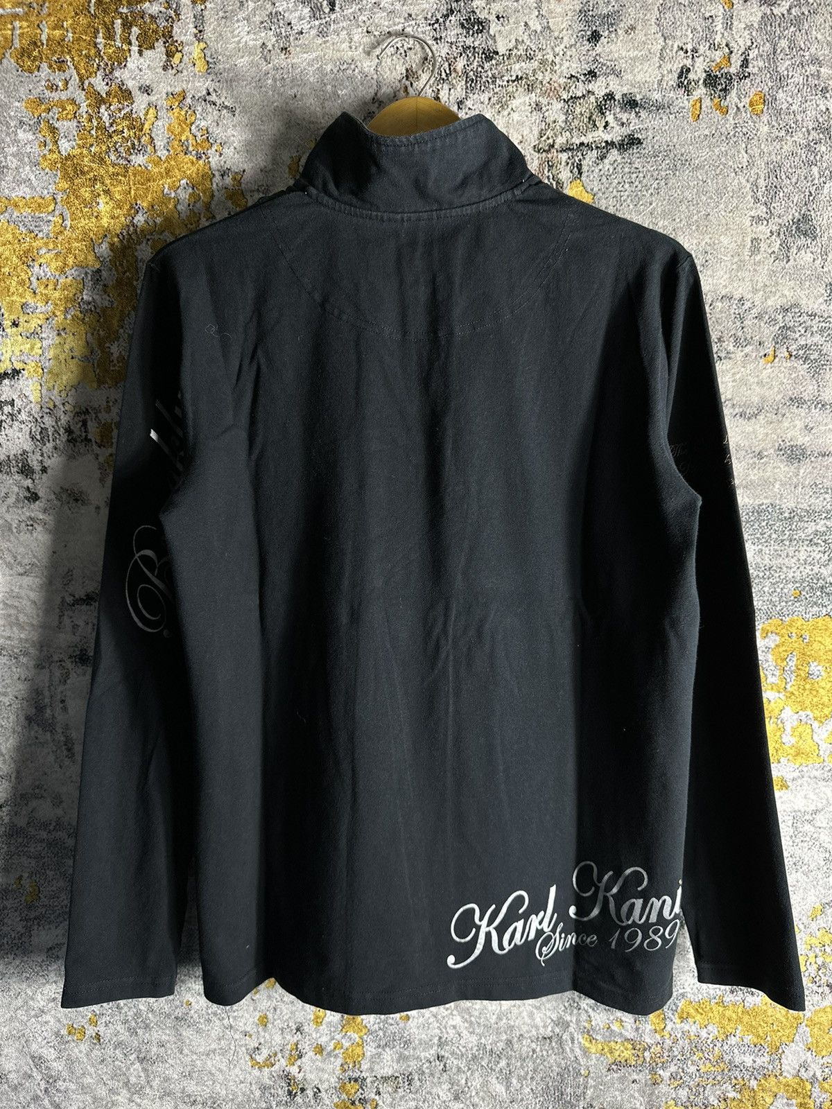 Beauty Beast VTG BROOKLYN KARL KANI 1989 HALF ZIP STUDDED TRIBAL SHIRT Size US M / EU 48-50 / 2 - 7 Thumbnail