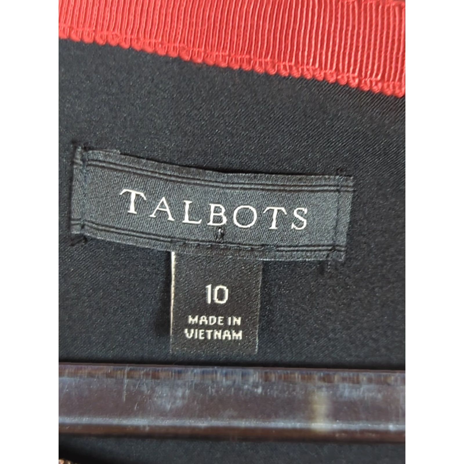 Talbots Talbots Glen Plaid Sheath Dress 10 Black Multi Bell Sleeve Knee Length Crew Neck Zipper Tweed Polyester Size L / US 10 / IT 46 - 7 Thumbnail