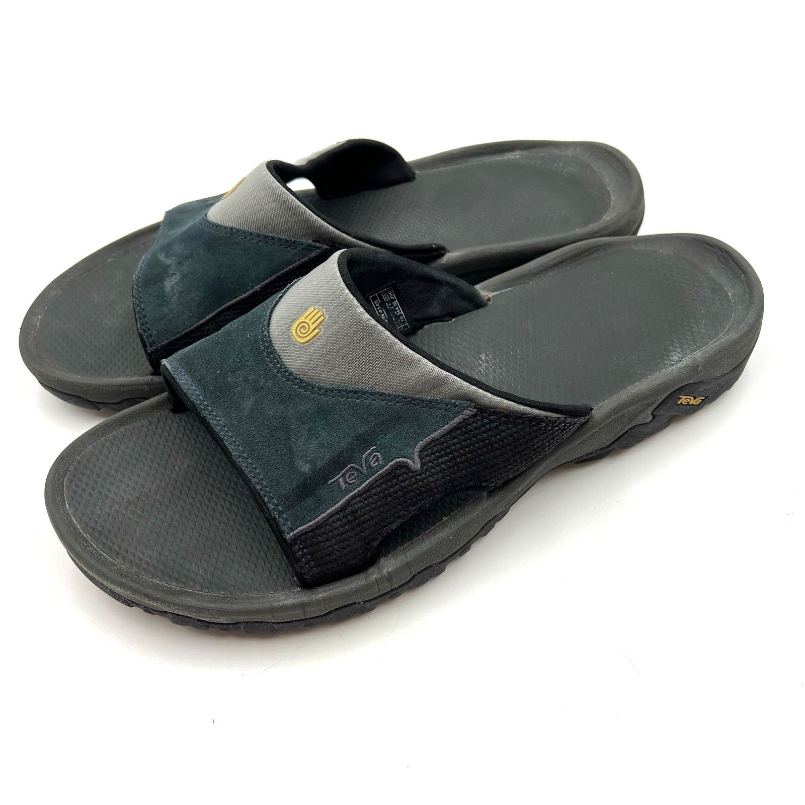 Teva Teva Katavi Slides 4145 Blue Suede Lug Soles Size US 11 / EU 44 - 2 Thumbnail