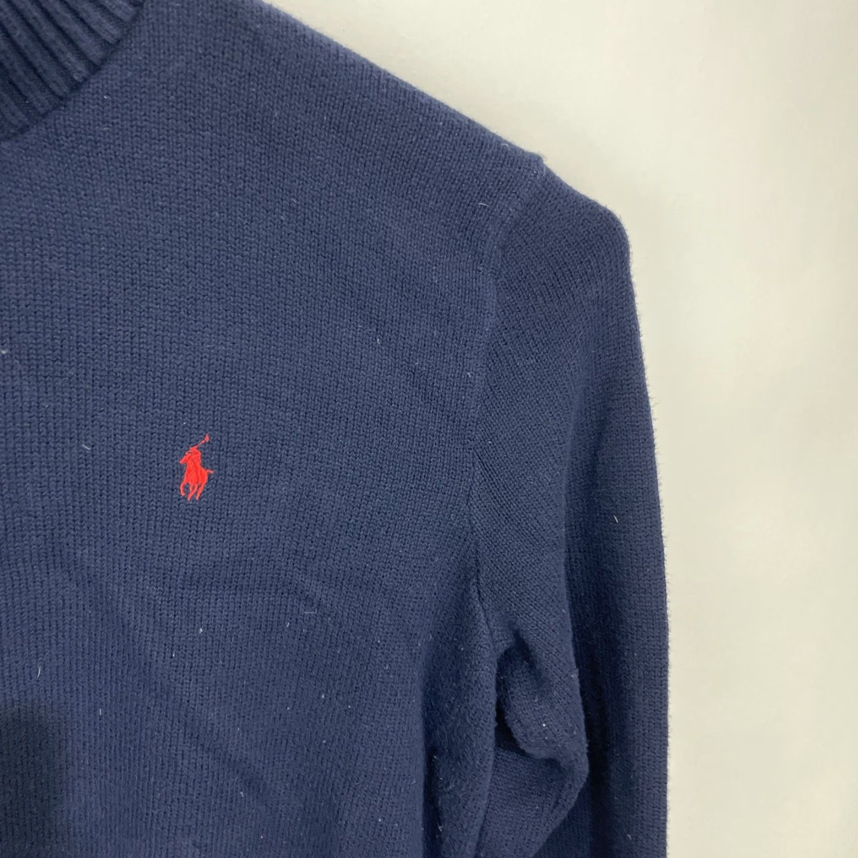 Polo Ralph Lauren Polo Ralph Lauren Sweater 1/4 Zip Shirt Men XL Blue Size US XL / EU 56 / 4 - 5 Thumbnail