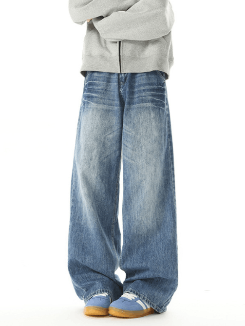 Japanese Brand × Jean American high street trend washed distressed jeans Size US 32 / EU 48 - 3 Thumbnail