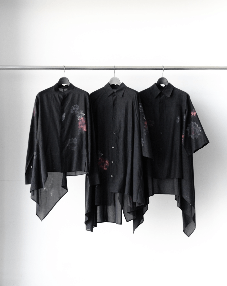 Yohji Yamamoto Yohji Yamamoto Pour Homme CELLULOSE LOAN STAND COLLAR BLOUSE Size US M / EU 48-50 / 2 - 3 Thumbnail