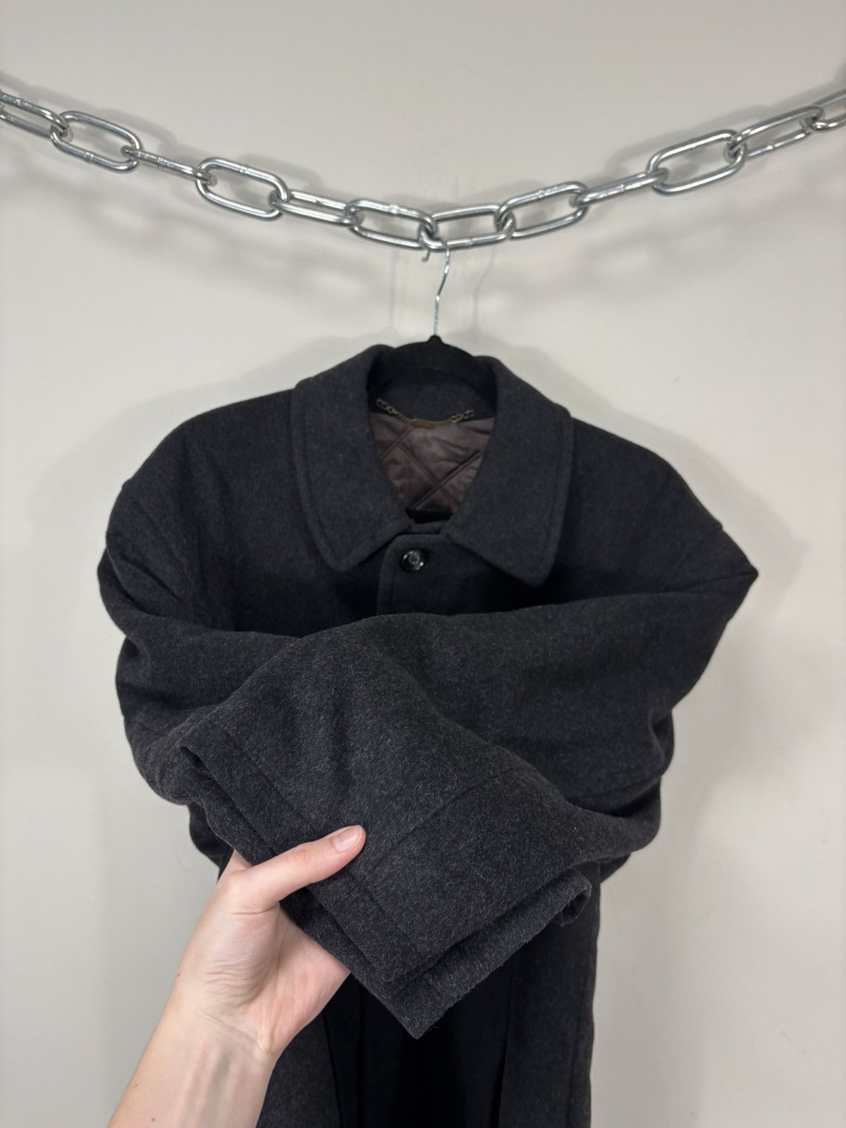 Other Vintage Moessmer Tyrol Loden Men’s Dark Gray Wool Overcoat Size US M / EU 48-50 / 2 - 9 Thumbnail
