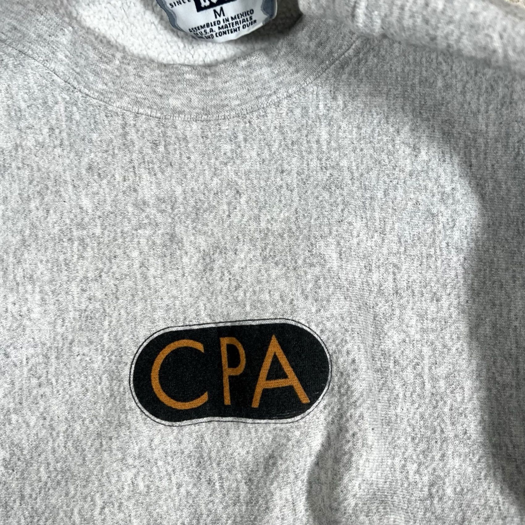 Lee VINTAGE Lee Sweatshirt CPA Center Logo 90s Heather Gray Gray Size M Mens Pullover Size US M / EU 48-50 / 2 - 3 Thumbnail
