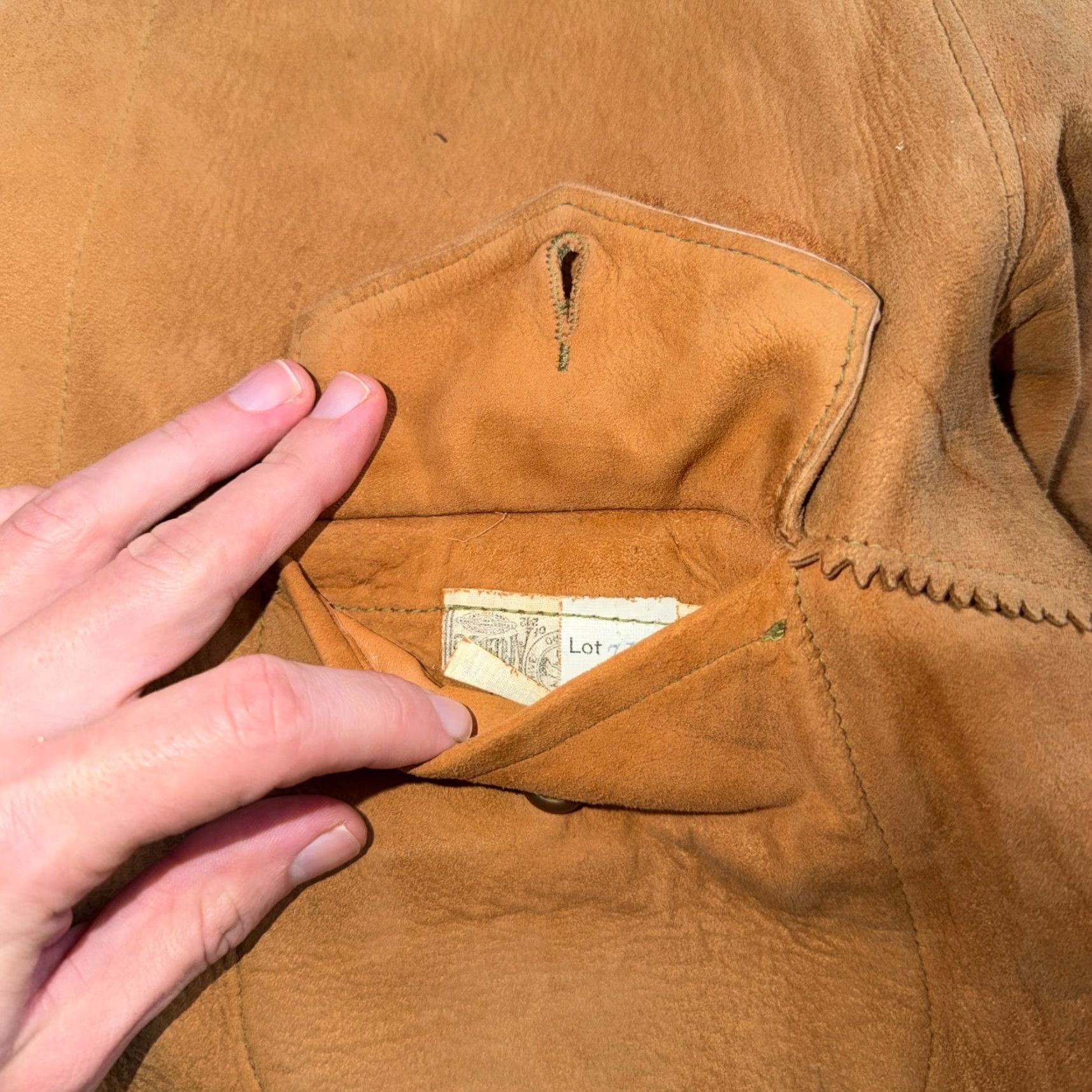 Vintage VINTAGE Rodeo Suede Pullover Tunic 1940s Cowboy Shirt Size 42 Brown Western Hippie Mens Size US XL / EU 56 / 4 - 4 Thumbnail