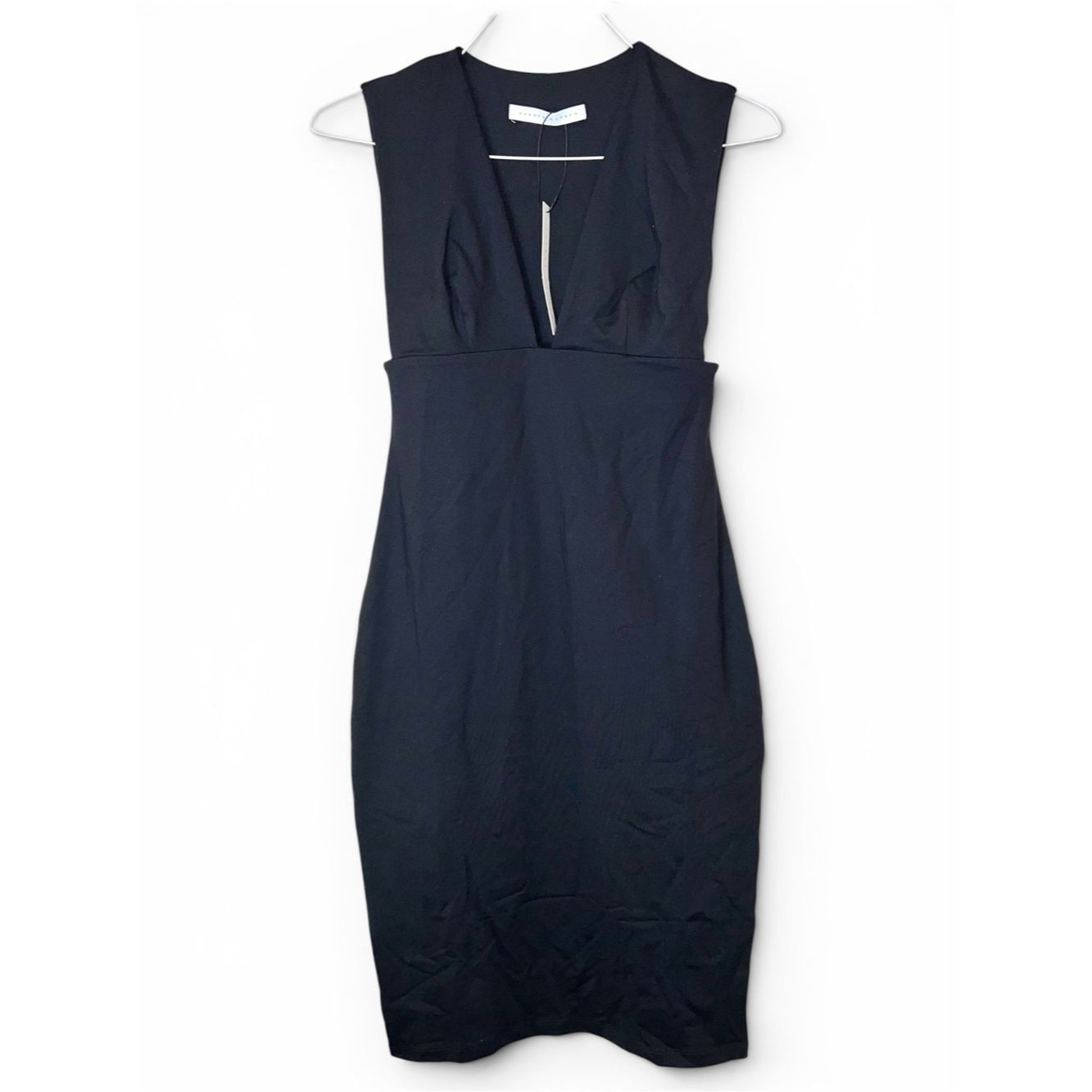Susana Monaco Susana Monaco Low Wide Front Strap Tank Dress NWT Black Med Size M / US 6-8 / IT 42-44 - 3 Thumbnail