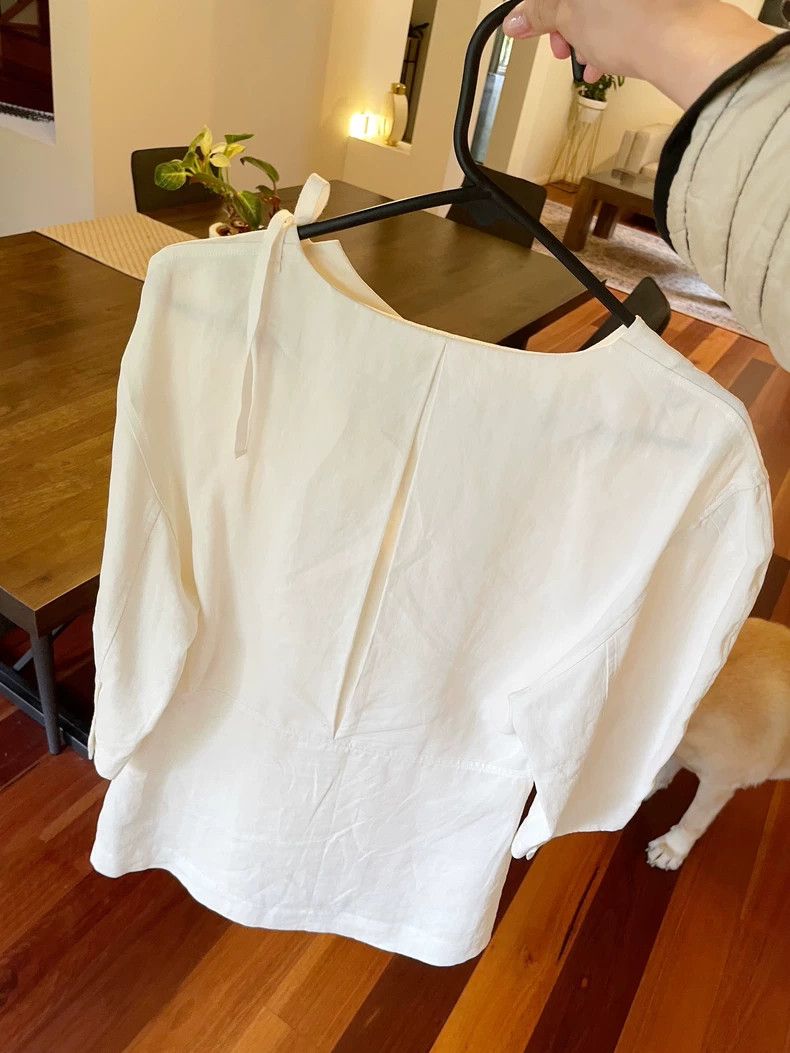 Jil Sander Jil Sander Linen wide top Size XXS / US 00 / IT 34 - 5 Thumbnail