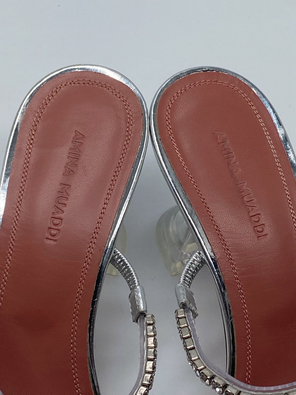 Amina Muaddi Amina Muaddi Gilda embellished PVC mules size 36.5 Size US 6.5 / IT 36.5 - 4 Thumbnail