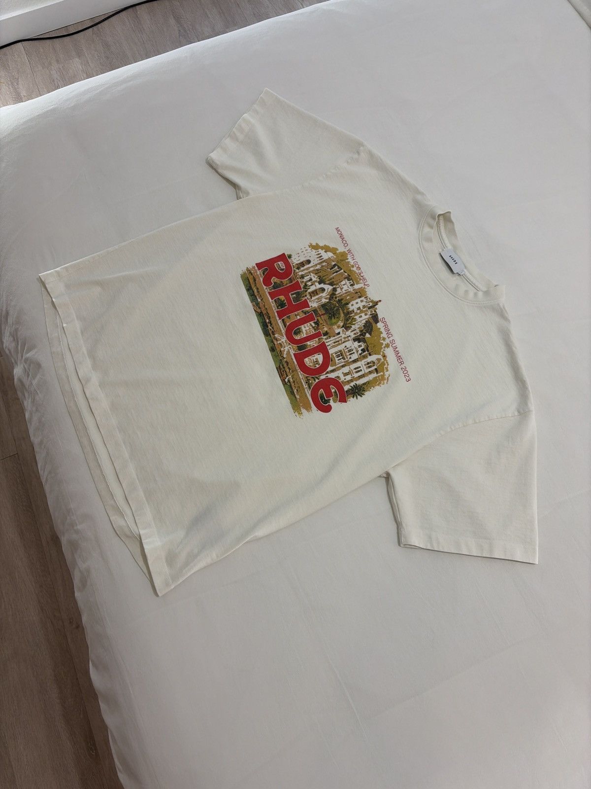 Rhude Rhude Monaco With Gods Help Logo Tee Size US L / EU 52-54 / 3 - 3 Thumbnail