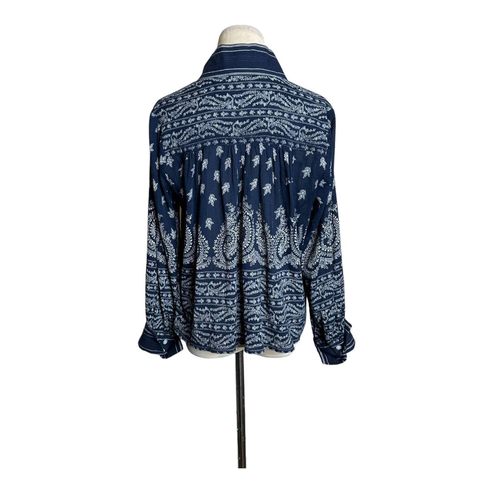 Sea New York Sea New York blue paisley print long sleeves blouse size 2 Size XS / US 0-2 / IT 36-38 - 9 Thumbnail