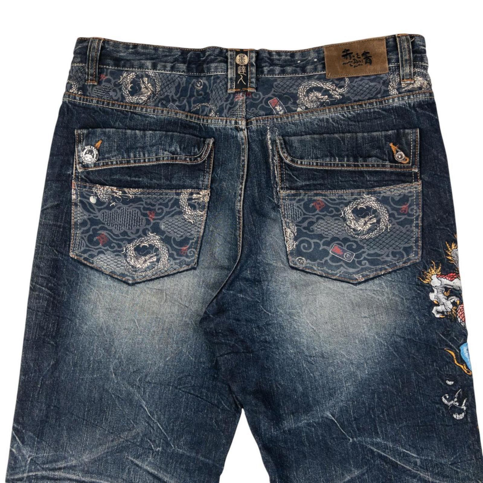 Other Vintage Big Train Patchwork Japanese Denim Jeans Size W38 Size US 38 / EU 54 - 2 Thumbnail