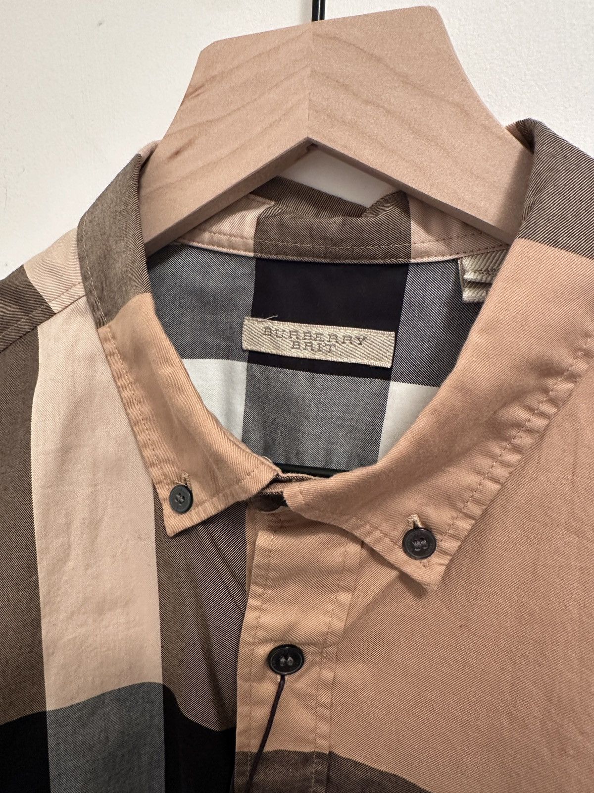 Burberry Burberry Brit Somerton Check Dress Shirt Size Medium Size US M / EU 48-50 / 2 - 3 Thumbnail
