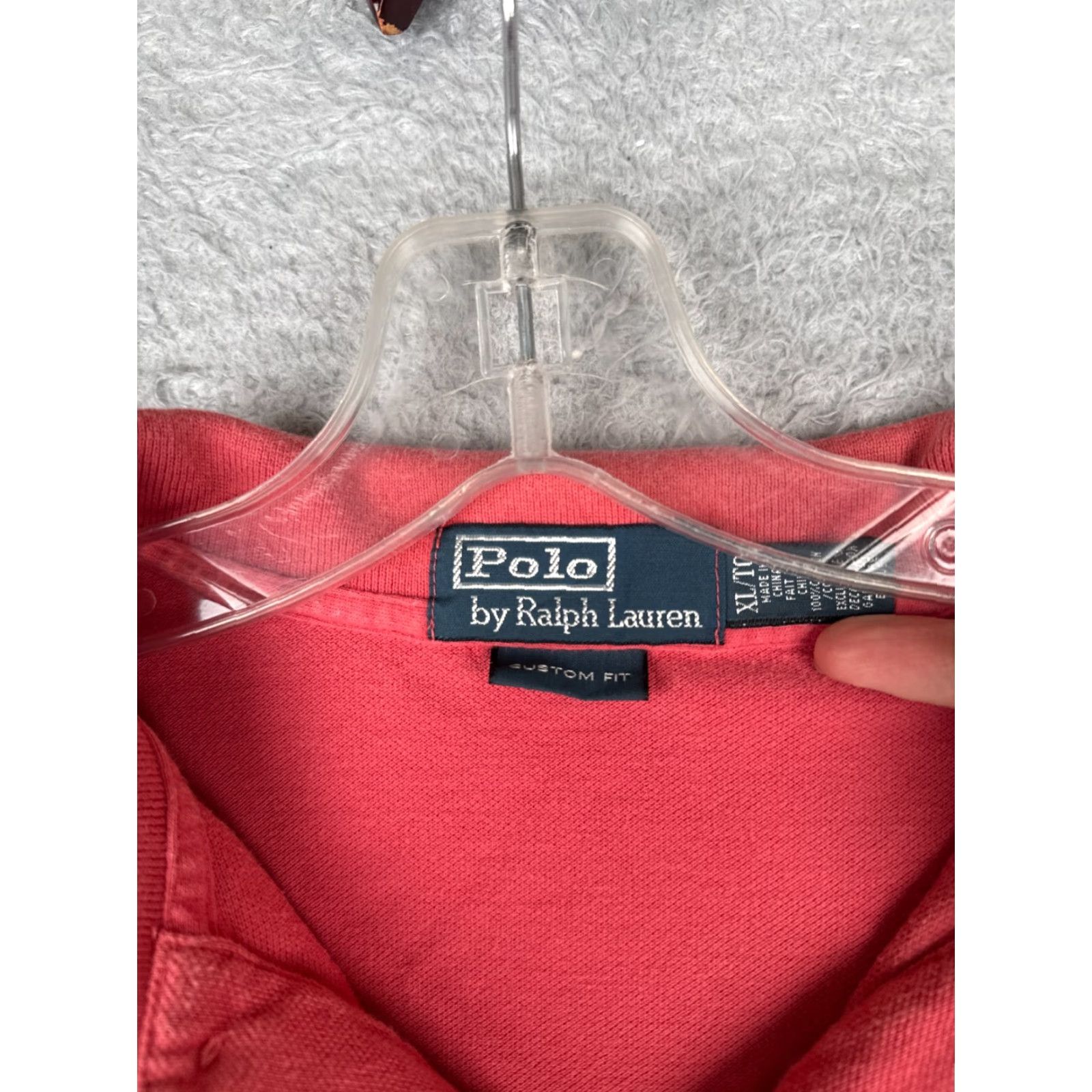 Ralph Lauren VINTAGE Ralph Lauren Polo Shirt Men XL Pink Slim Fit Polo Shirt Size US XL / EU 56 / 4 - 6 Thumbnail