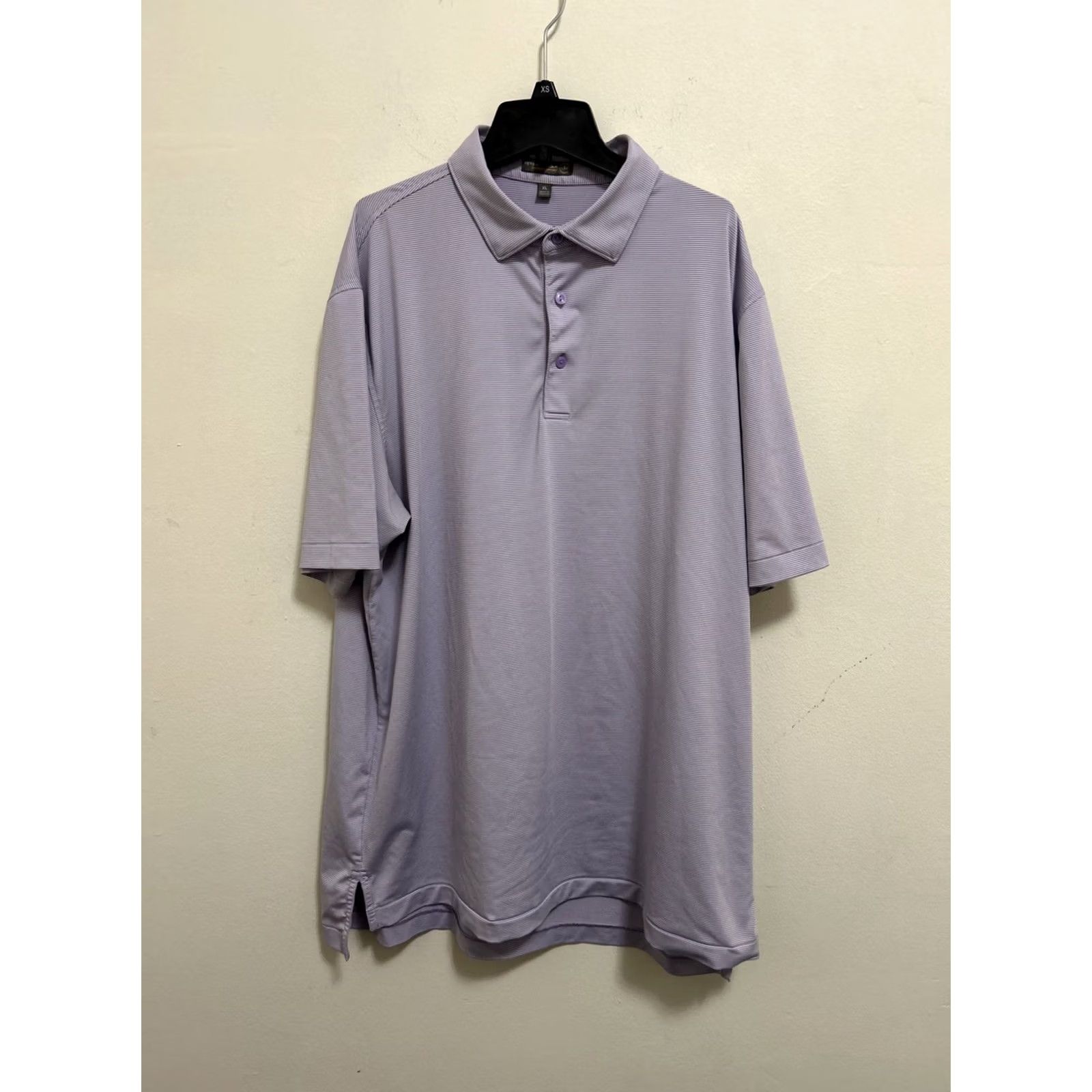 Peter Millar Peter Millar Summer Comfort Polo Shirt Mens XL Purple White Striped Golf Shirt Size US XL / EU 56 / 4 - 2 Thumbnail