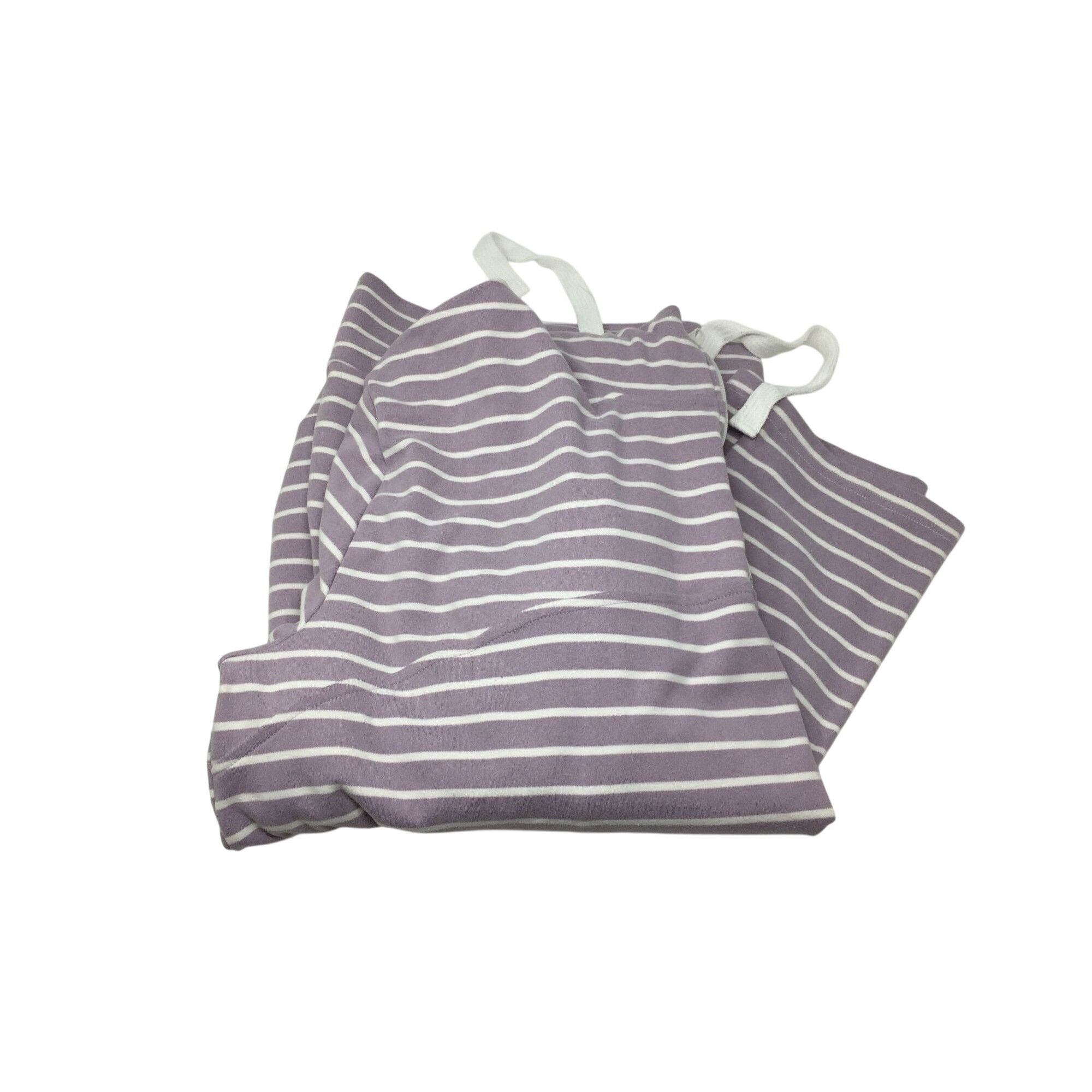 Other Ninexis Womens Purple and White Striped Hoodie Size 2X Size XXL / US 16-18 / IT 52-54 - 3 Thumbnail
