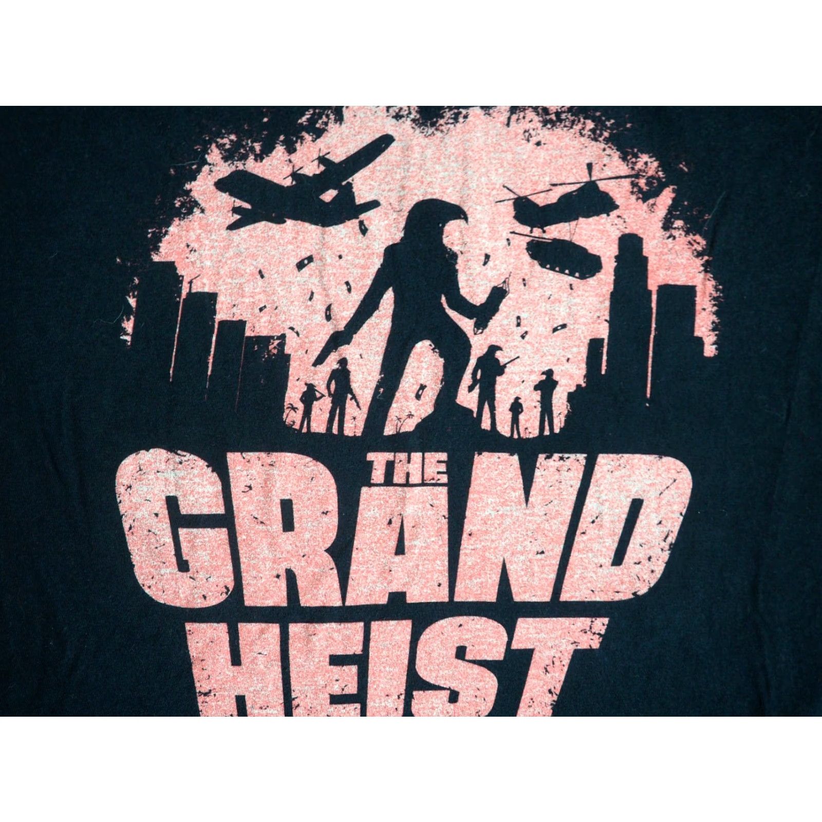 Vintage Rooster Teeth Achievement Hunter Lets Play Grand Heist Black Tee T-Shirt Mens M Size US M / EU 48-50 / 2 - 5 Thumbnail