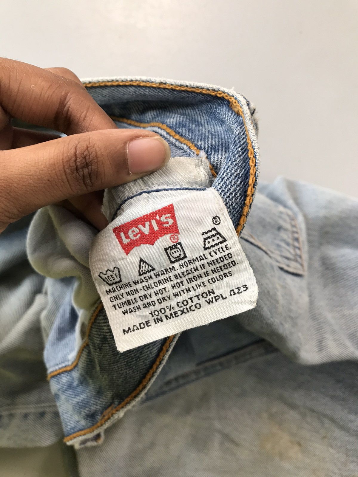 Levi's Vintage Levi’s 501 repaired denim Size US 38 / EU 54 - 9 Thumbnail