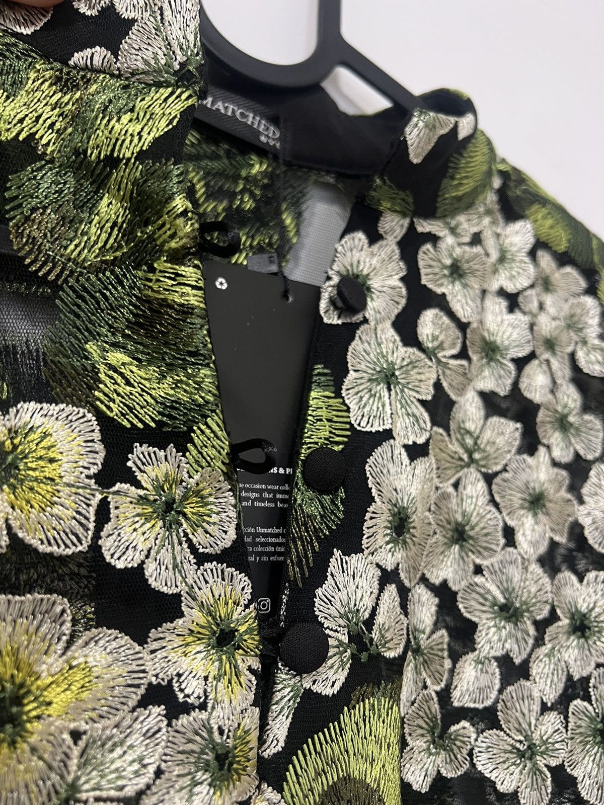 Other Ethera black and green caftan dress Size ONE SIZE - 5 Thumbnail