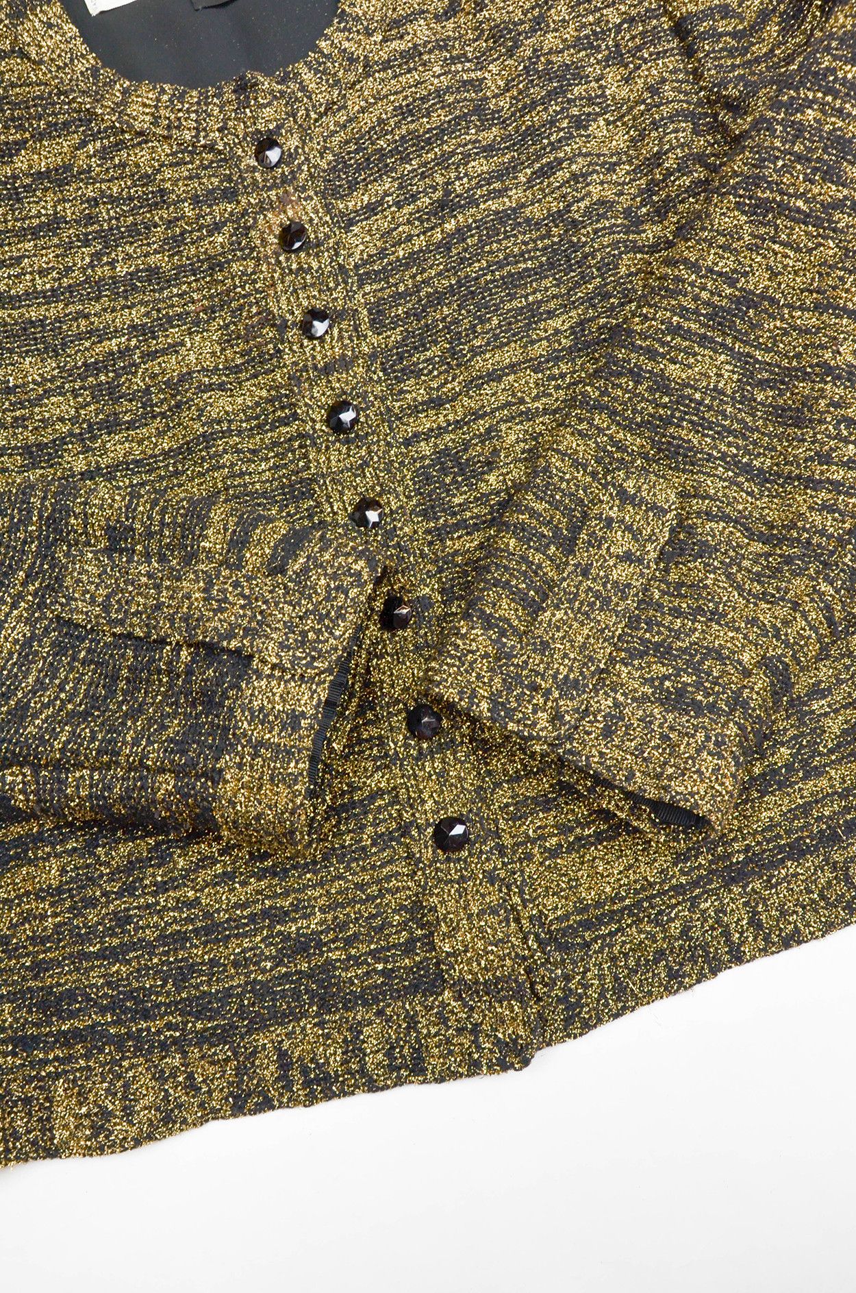 Other Patrick de Barentzen Gold Knit Cardigan – Size S Size S / US 4 / IT 40 - 3 Thumbnail