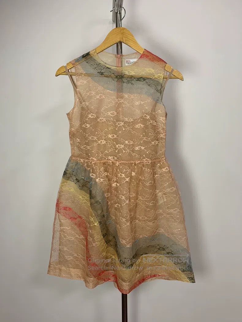 Valentino Valentino Rainbow lace dress Size S / US 4 / IT 40 - 1 Thumbnail
