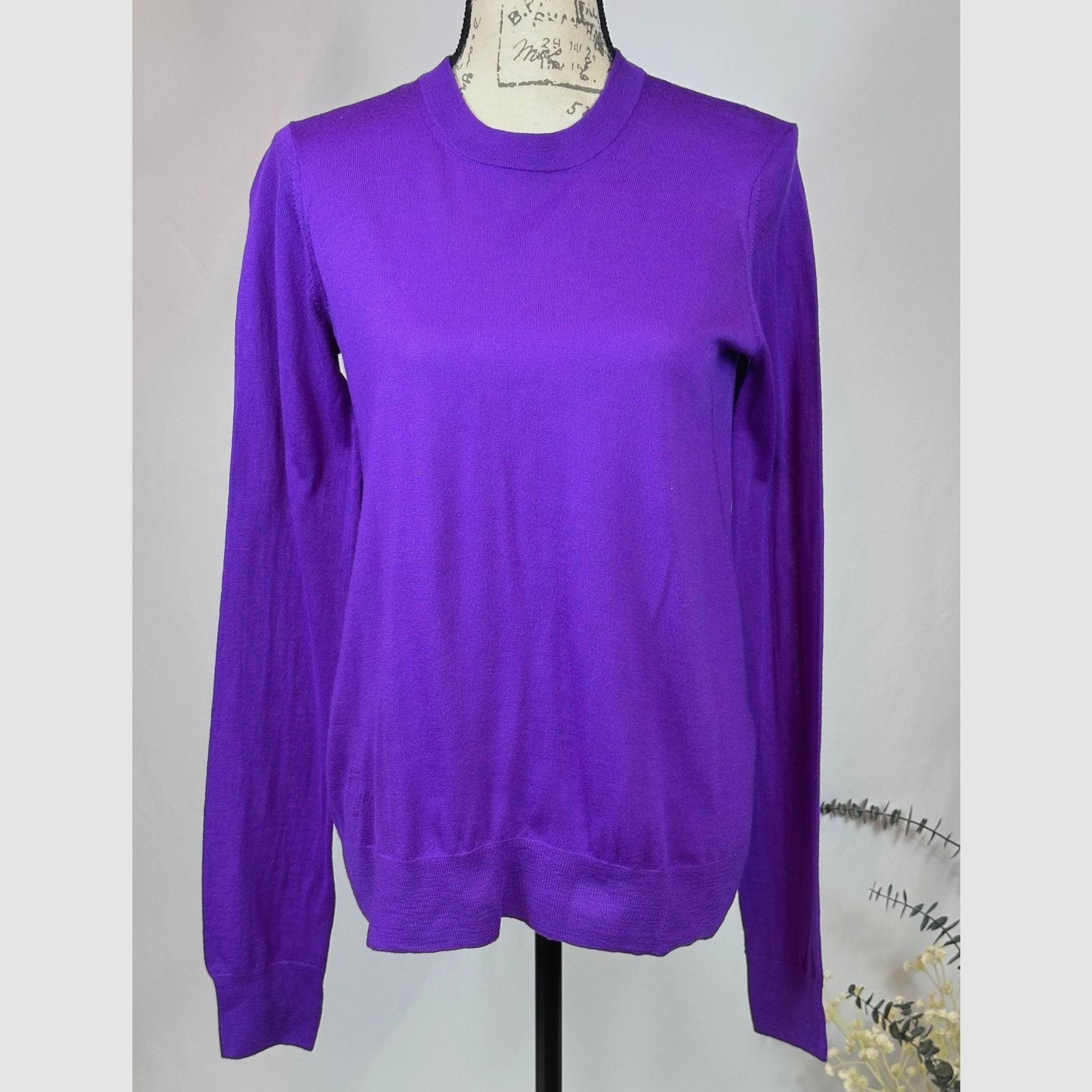 Zadig & Voltaire Zadig & Voltaire Emma We Goa Purple Merino Wool Sweater L Size L / US 10 / IT 46 - 8 Thumbnail