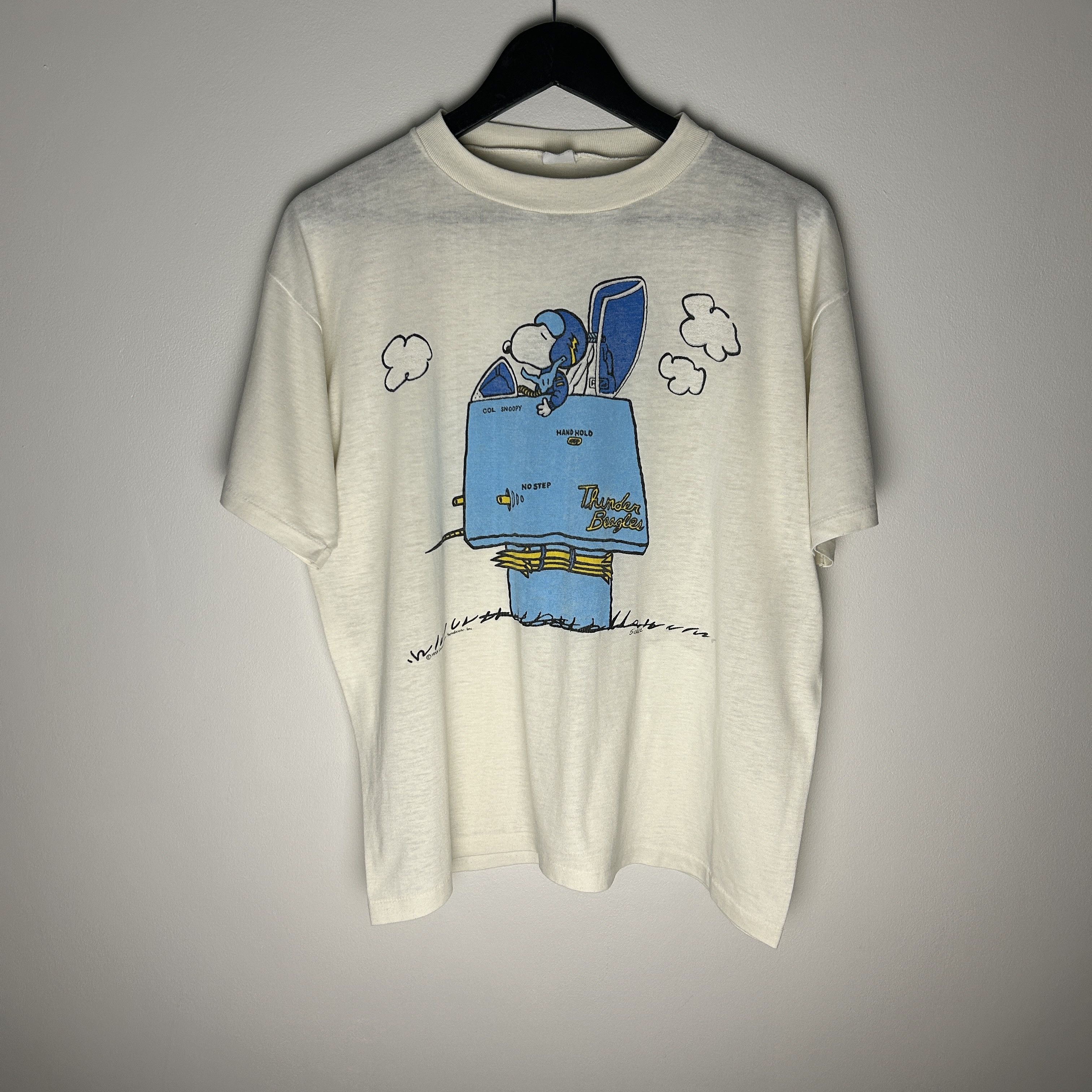 Vintage Peanuts Snoopy Thunder Beagles Comic T-shirt