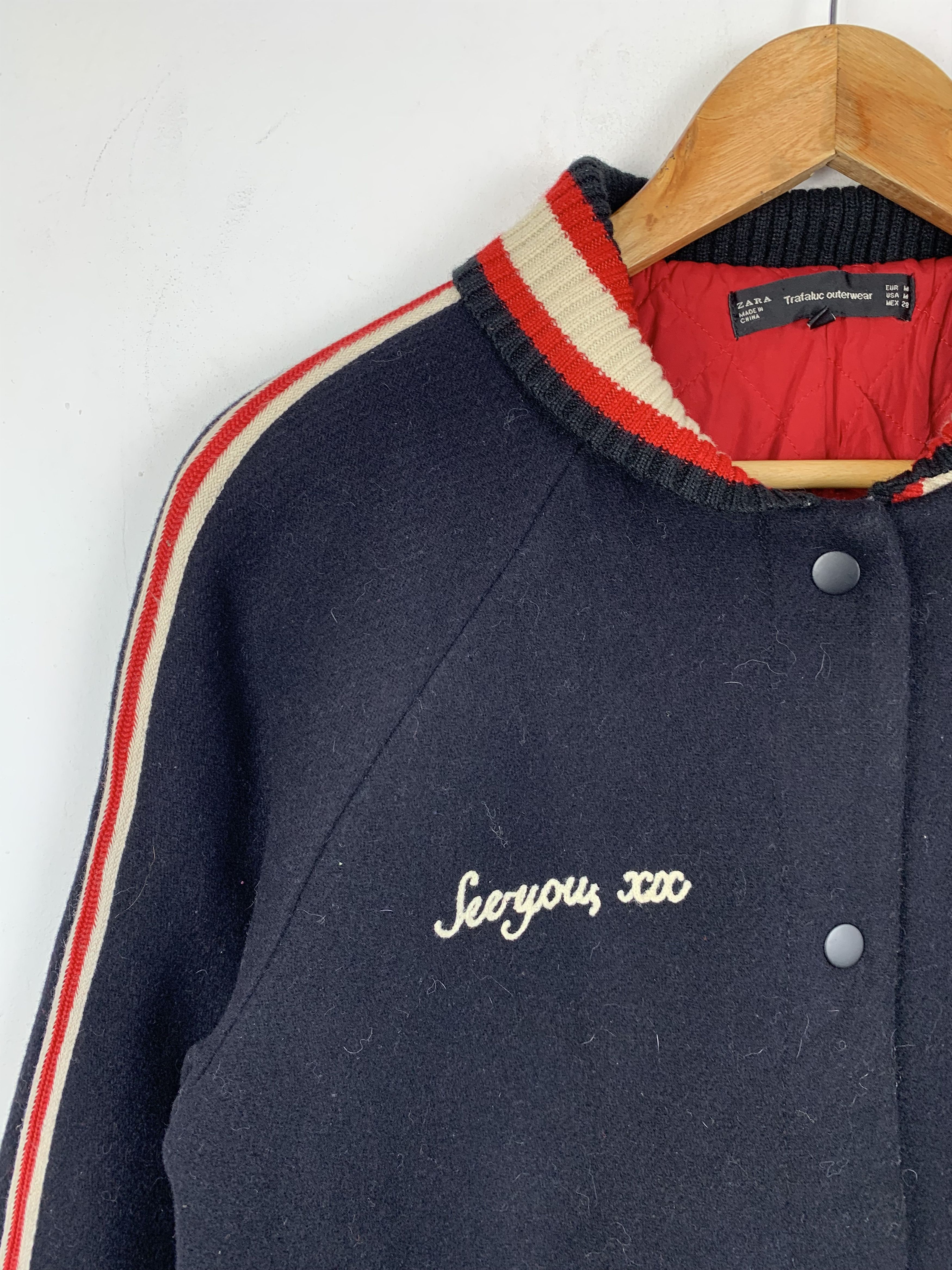 Zara Zara Man Trafaluc Wool Varsity Jacket V0516 Size US M / EU 48-50 / 2 - 7 Thumbnail