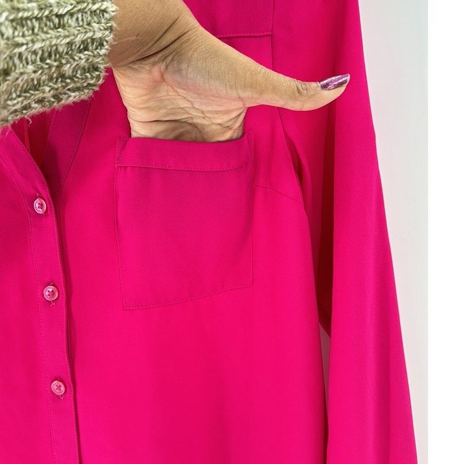 Express Express The Portofino Shirt office roll sleeve versatile XS Size XS / US 0-2 / IT 36-38 - 4 Thumbnail