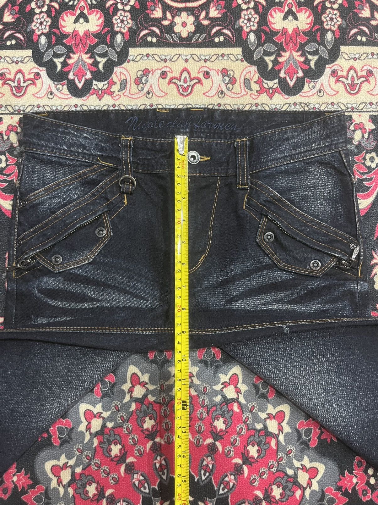 Tornado Mart Vintage Nicole Club For Men Dark Faded Washed Flare Jeans Size US 30 / EU 46 - 14 Thumbnail