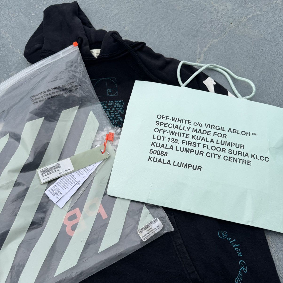 Off-White Off White X Virgil Abloh Black Dripping Arrow Hoodie Size US XS / EU 42 / 0 - 20 Thumbnail
