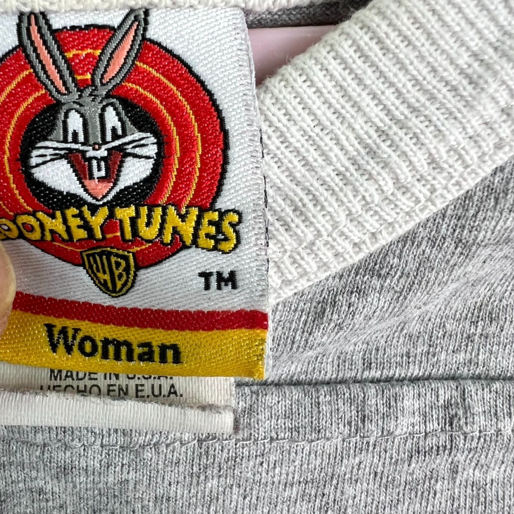 Vintage Vintage Looney Tunes TAZ T Shirt Womens Size 14W Gray Size XL / US 12-14 / IT 48-50 - 5 Thumbnail