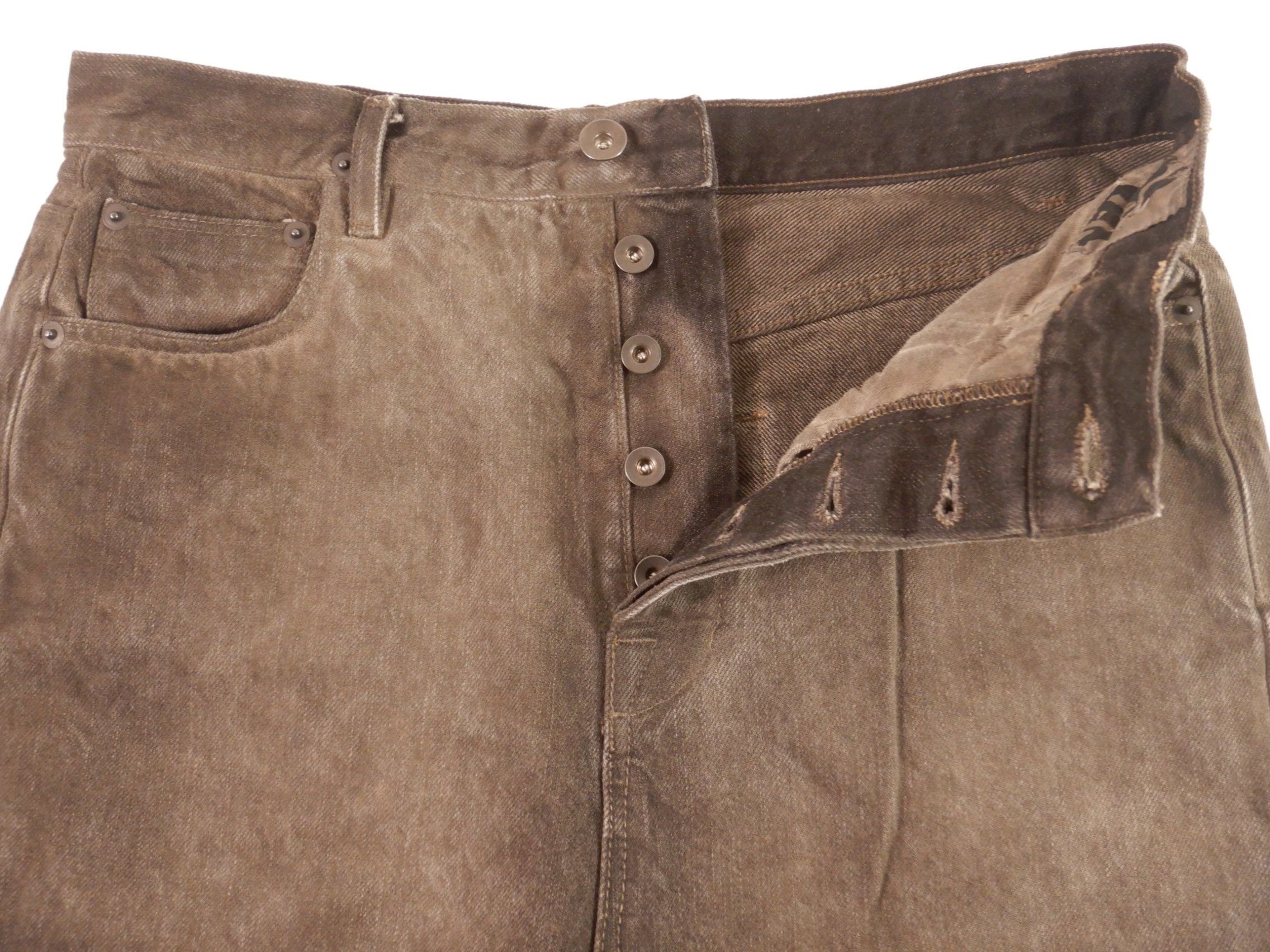 Rick Owens Drkshdw Rick Owens DRKSHDW F/W 15 Sphinx Cut Denim Selvedge Jeans Size US 26 / EU 42 - 5 Thumbnail