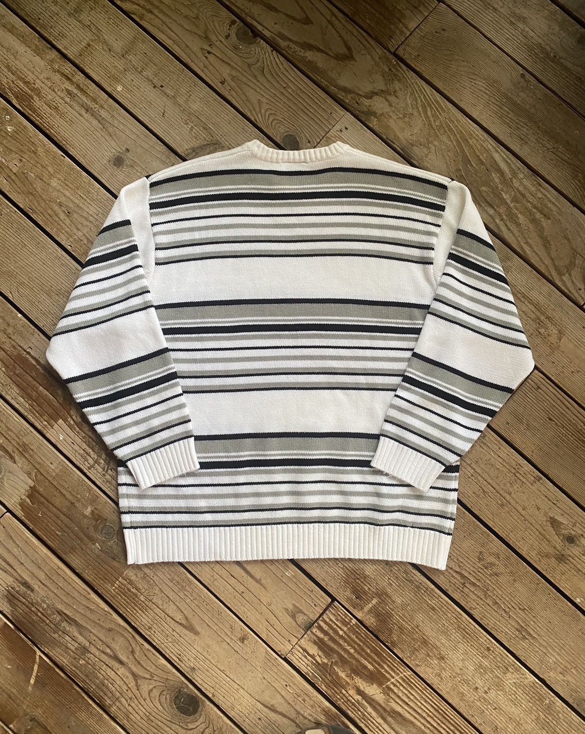 Southpole Vintage Y2K Southpole Striped Baggy Heavy Sweater Size US XXL / EU 58 / 5 - 3 Thumbnail