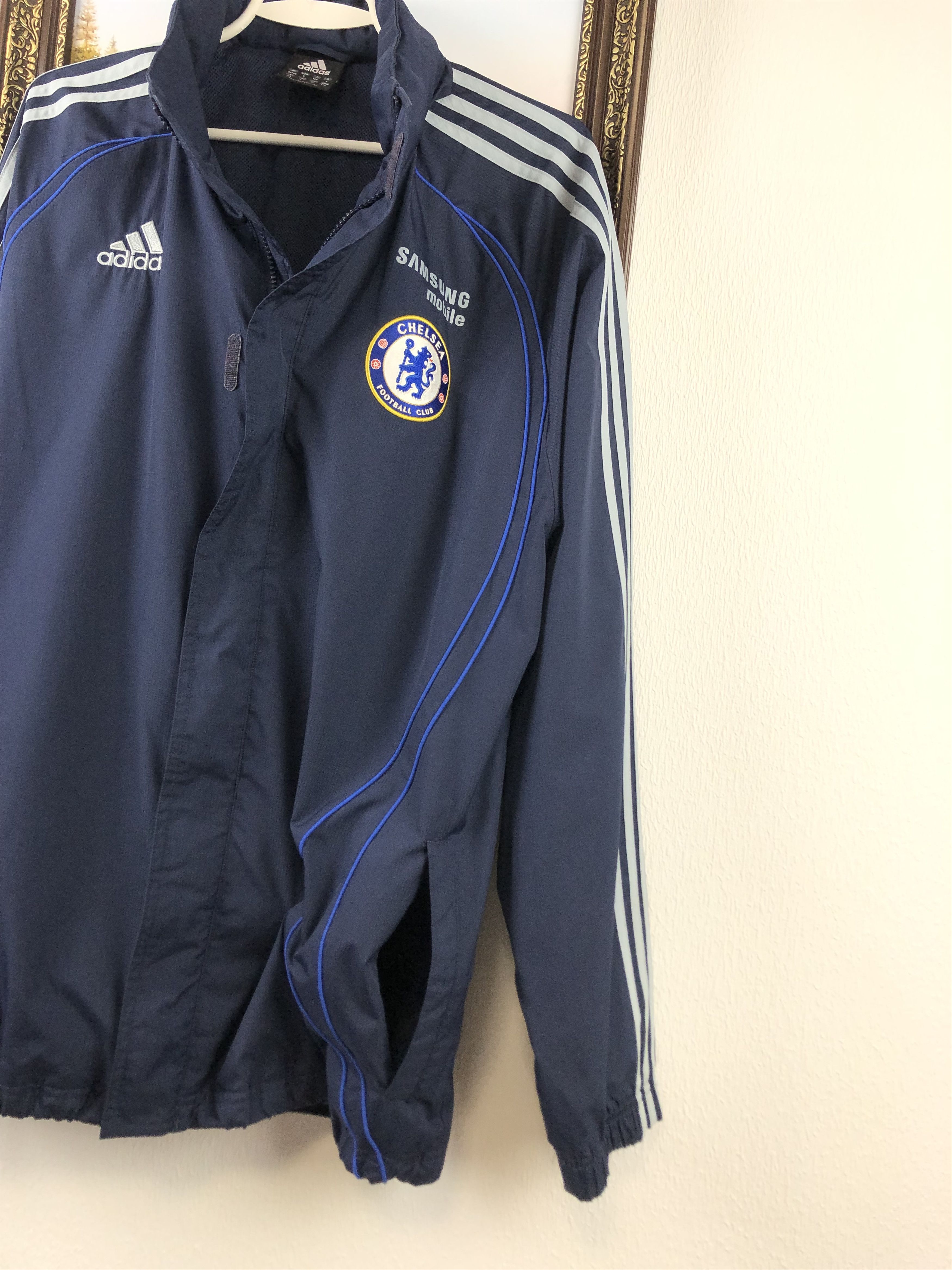 Adidas Vintage Chelsea Football Jacket Soccer Windbreaker Track Size US S / EU 44-46 / 1 - 8 Thumbnail