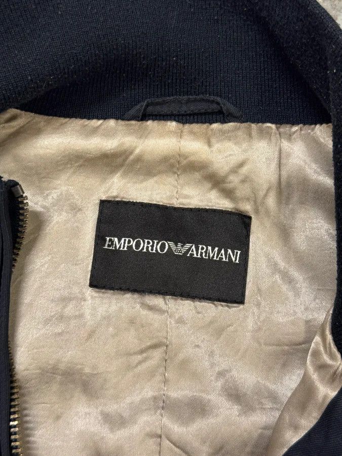 Designer × Emporio Armani × Vintage 2000s Emporio Armani Navy Multi Zips Racing Jacket Size US S / EU 44-46 / 1 - 6 Thumbnail