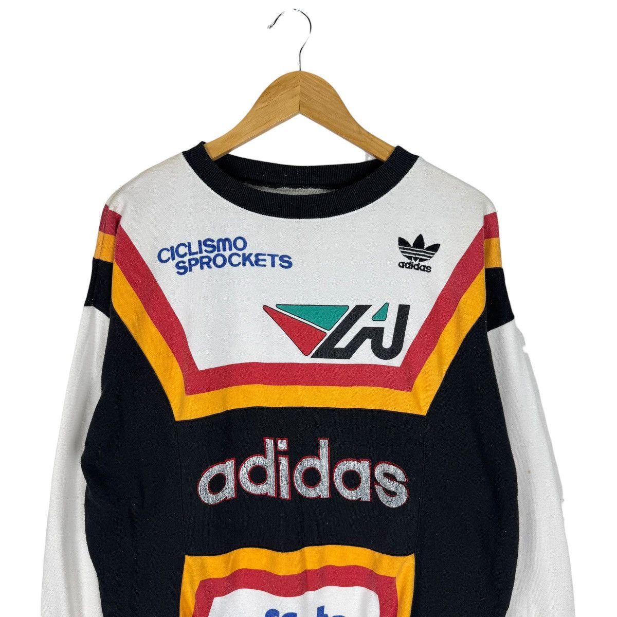 Adidas ☀️80s ADIDAS CYCLING SWEATSHIRT Size US M / EU 48-50 / 2 - 3 Thumbnail