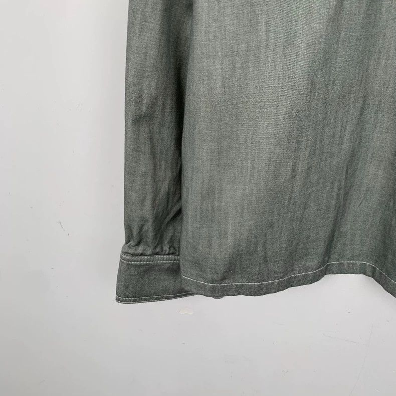 Fendi Fendi Long Sleeve Logo Shirt in Dark Green Size US S / EU 44-46 / 1 - 4 Thumbnail