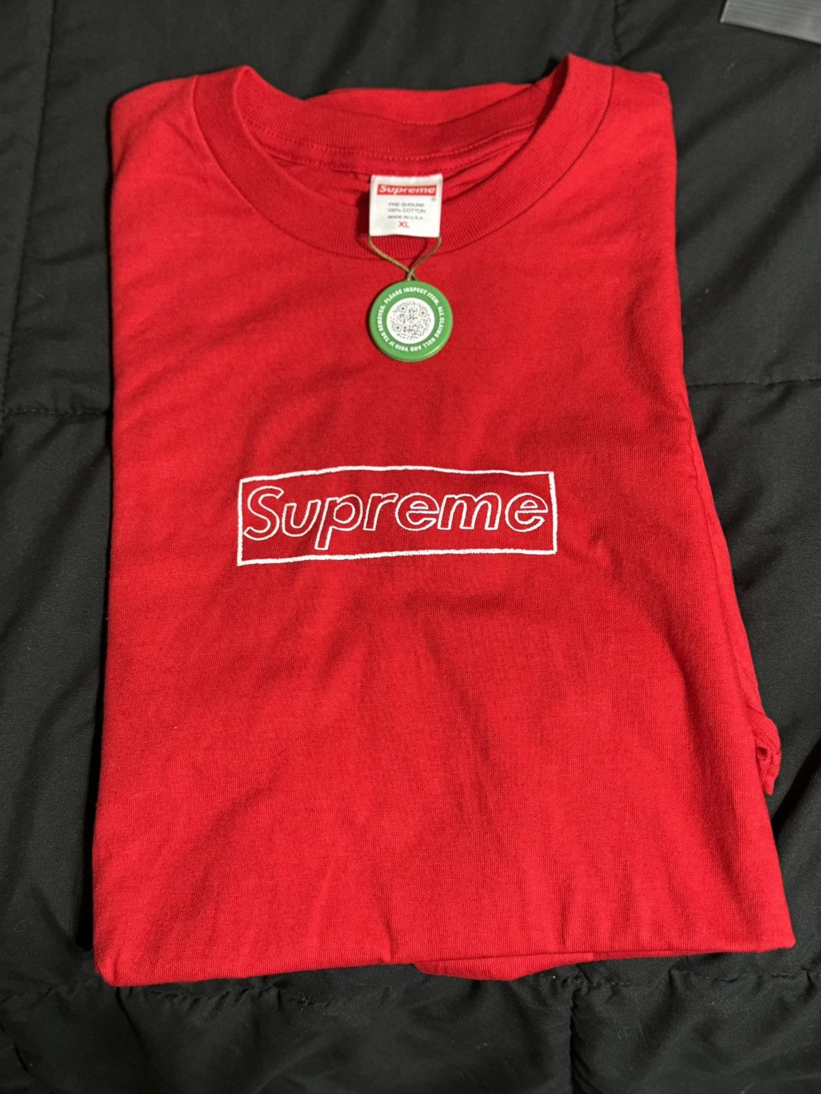 Supreme Supreme Kaws Chalk Logo Tee Size US XL / EU 56 / 4 - 1 Thumbnail