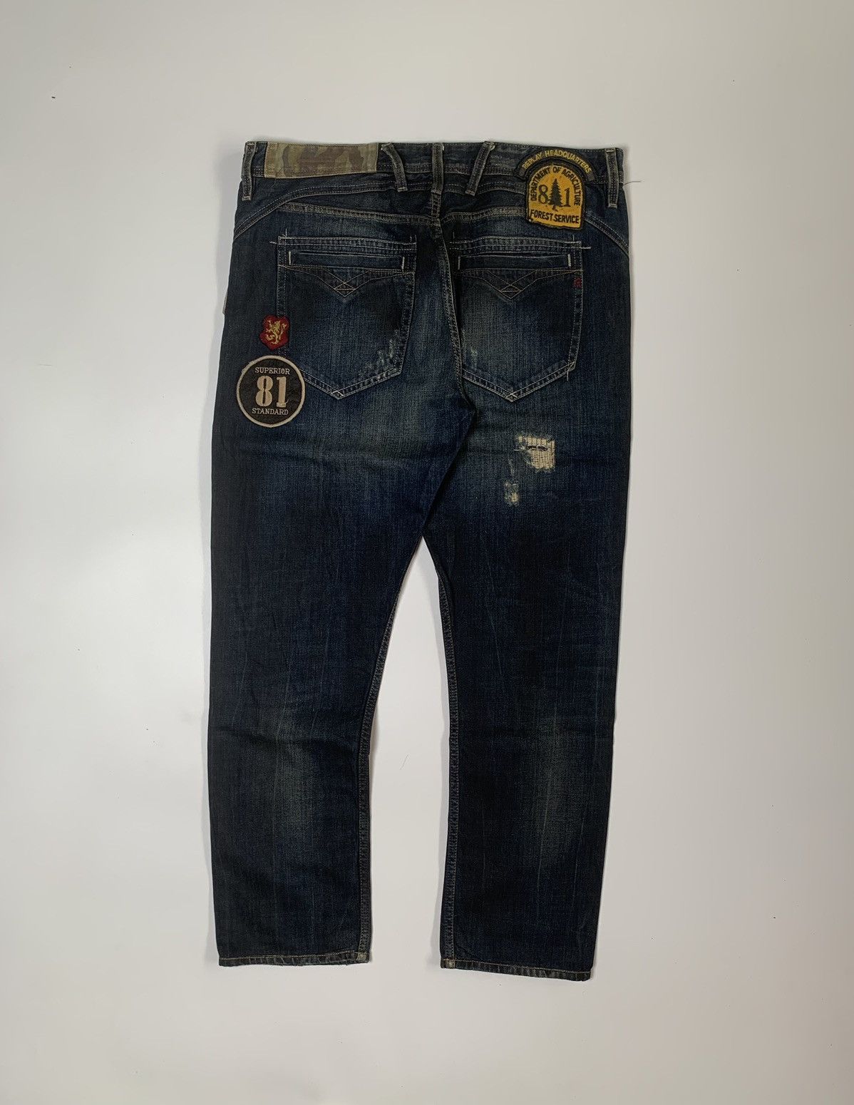 Replay 👽 Replay with patch distressed mudmax denim👽 Size US 33 - 8 Thumbnail