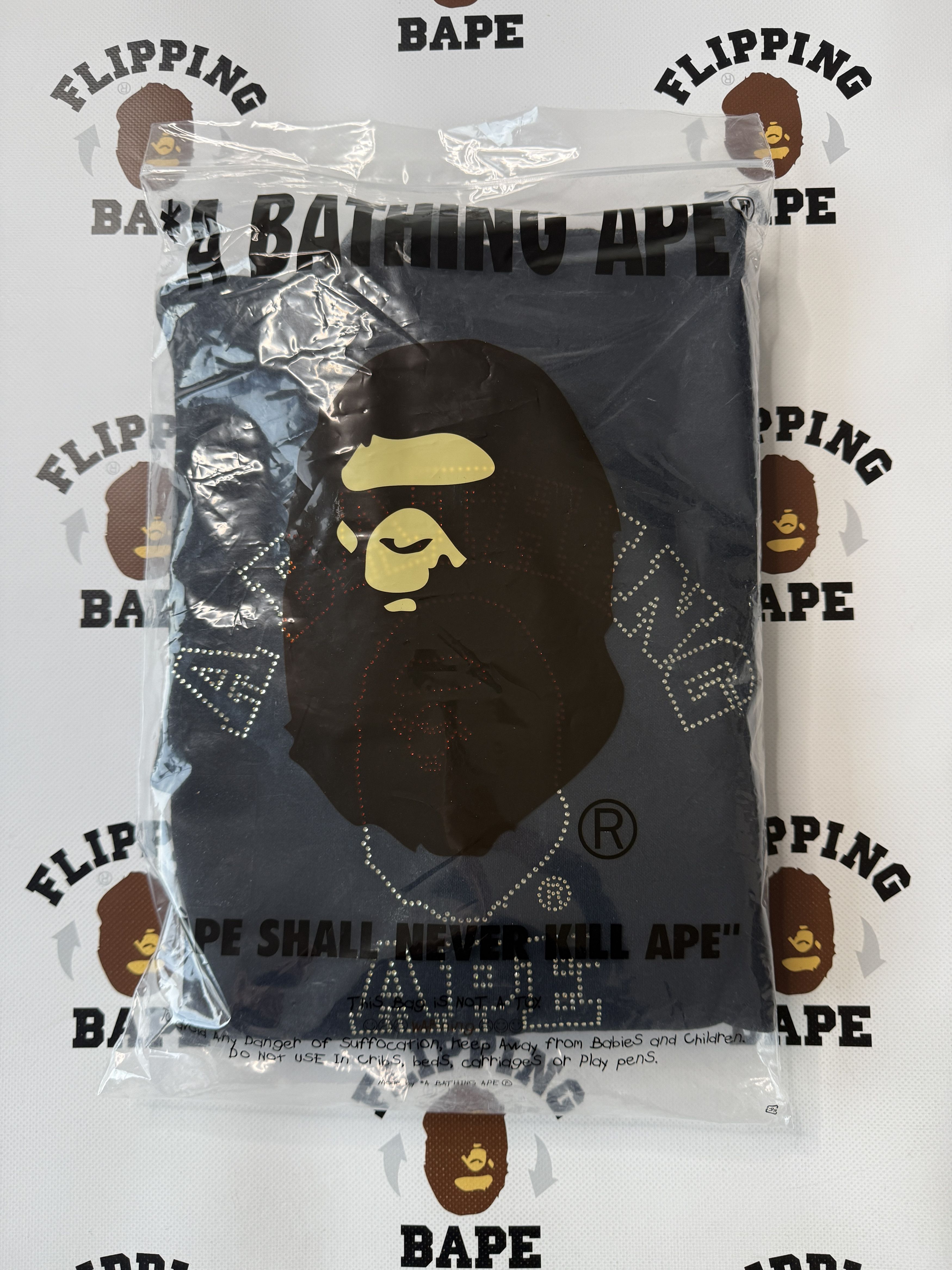 Bape × Swarovski BAPE X SWAROVSKI COLLEGE PULLOVER HOODIE Size US L / EU 52-54 / 3 - 14 Thumbnail