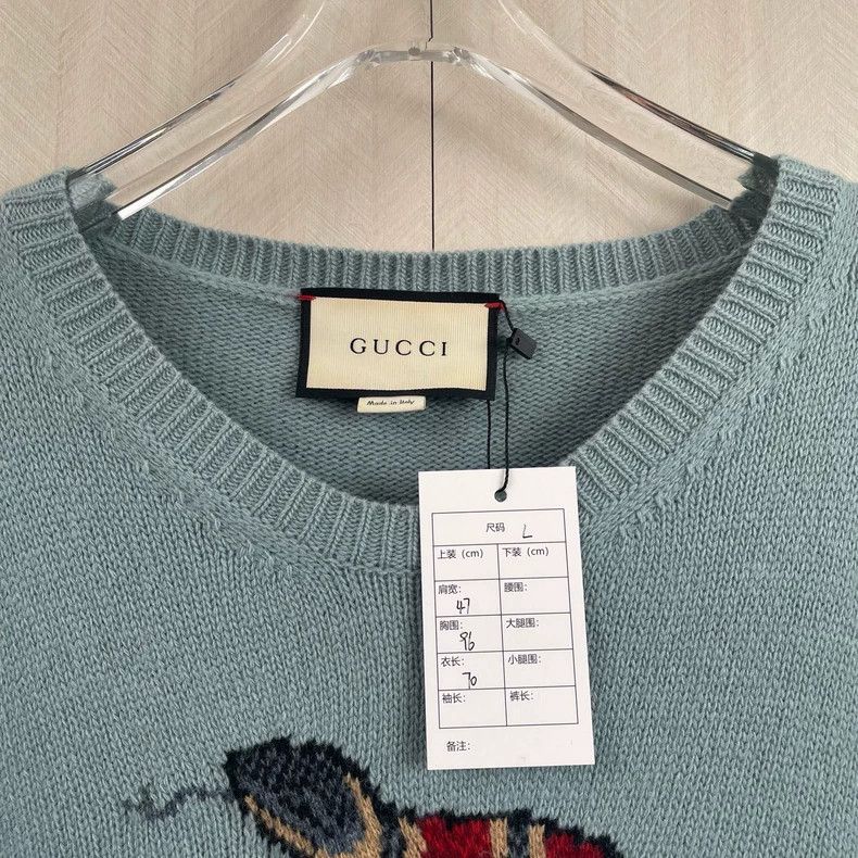 Gucci Gucci Little snake embroidered sweater 2502-Nextarrow Size US L / EU 52-54 / 3 - 2 Thumbnail