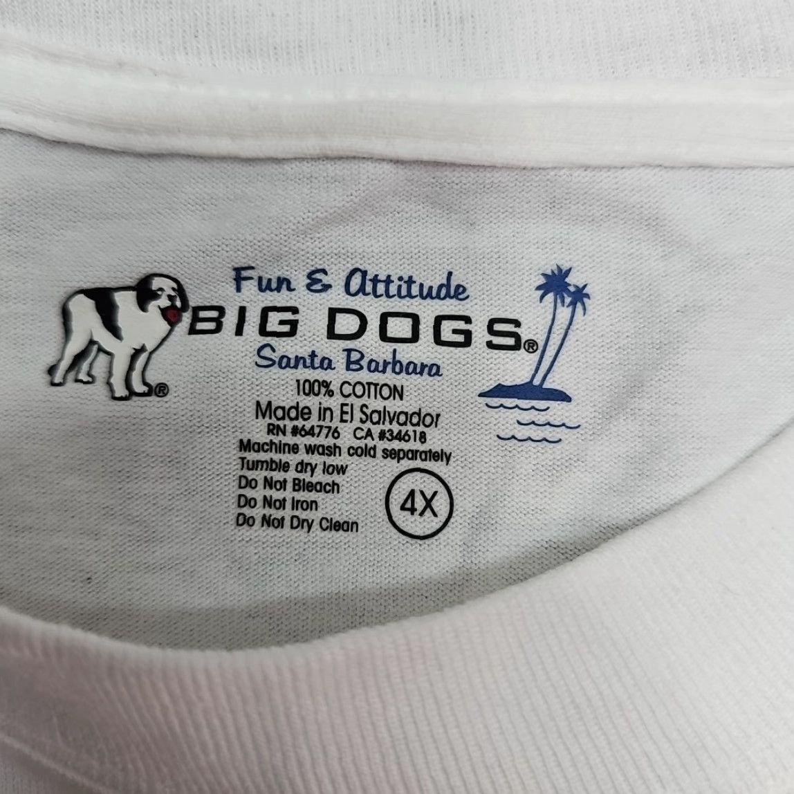 Big Dogs VINTAGE Big Dogs T-Shirt Men 4XL White Double Sided 2002 Print Working Out Thing Shirt Size US XXL / EU 58 / 5 - 7 Thumbnail